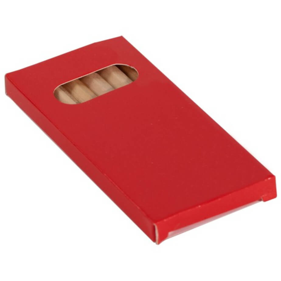 Mini Colour Pencils Red New